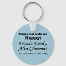 Alto Clarinet maakt me gelukkig Sleutelhanger