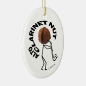 Alto Clarinet Nut! Keramisch Ornament (Rechts)