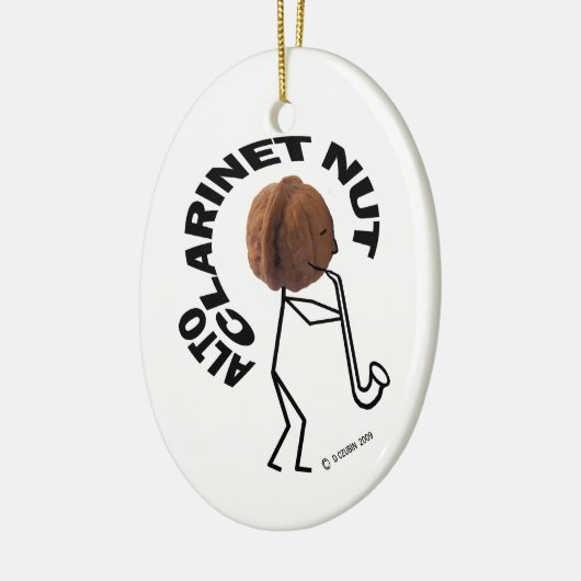 Alto Clarinet Nut! Keramisch Ornament (Links)