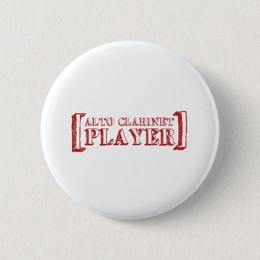 Alto Clarinet Player Ronde Button 5,7 Cm (Voorkant)