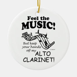 Alto Clarinet ziet de muziek Keramisch Ornament