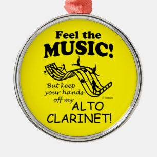 Alto Clarinet ziet de muziek Metalen Ornament