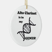 Alto Clarinet zit in mijn genen Keramisch Ornament (Rechts)