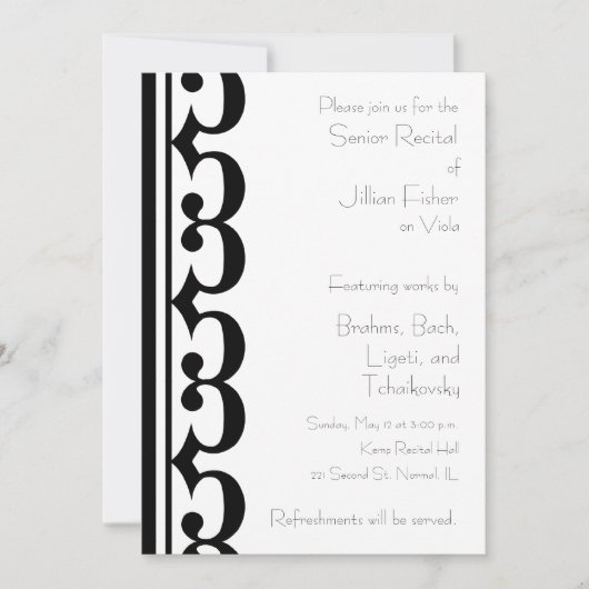 Alto Clef als overweging Kaart (Voorkant)