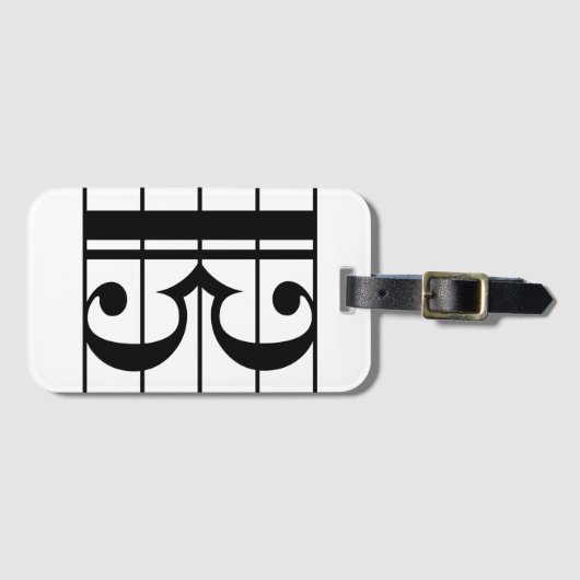 Alto Clef Bagagelabel (Voorkant (horizontaal))