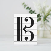 Alto Clef Briefkaart (Staand voorkant)