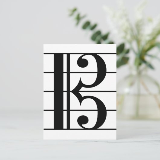 Alto Clef Briefkaart (Staand voorkant)