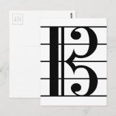 Alto Clef Briefkaart (Voorkant / Achterkant)