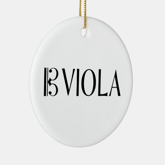 Alto Clef en Viola Keramisch Ornament (Rechts)