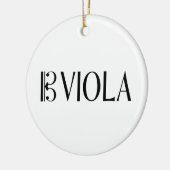 Alto Clef en Viola Keramisch Ornament (Links)
