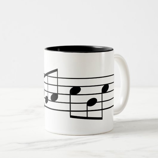 Alto Clef Fab Dad Coffee Mok Muzieknoten (Voorkant rechts)