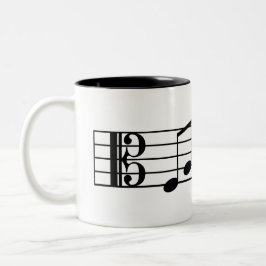 Alto Clef Fab Dad Coffee Mok Muzieknoten