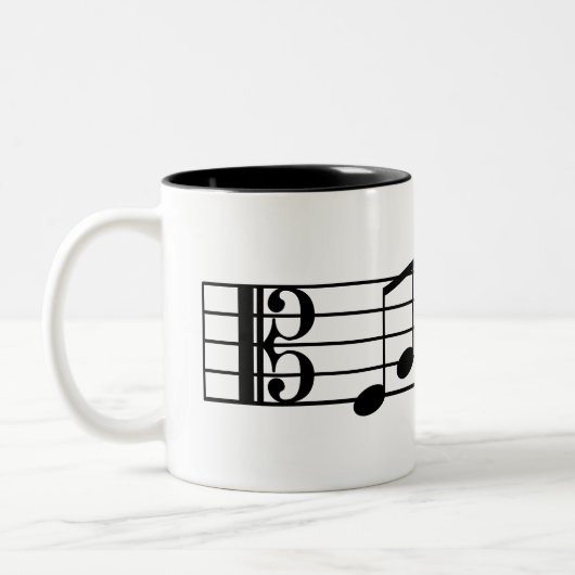 Alto Clef Fab Dad Coffee Mok Muzieknoten (Links)