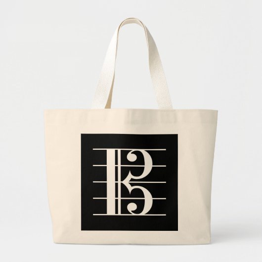 Alto Clef Grote Tote Bag (Voorkant)