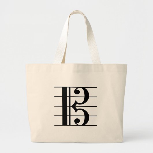 Alto Clef Grote Tote Bag (Voorkant)