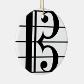 Alto Clef Keramisch Ornament (Rechts)