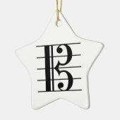 Alto Clef over Personeel Keramisch Ornament (Links)