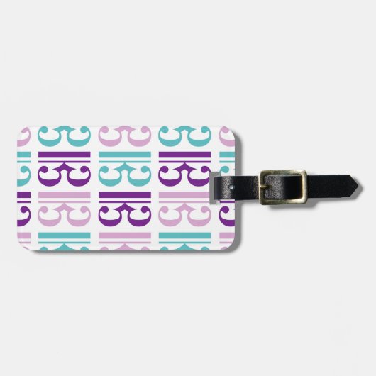 Alto Clef Pattern Bagagelabel (Voorkant horizontaal)