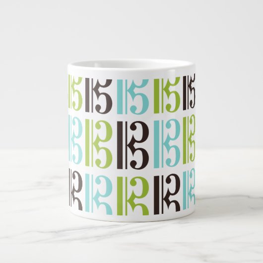 Alto Clef Pattern Grote Koffiekop (Voorkant)