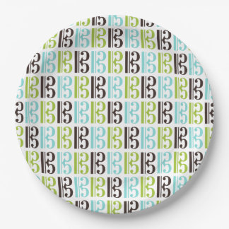Alto Clef Pattern Papieren Bordje