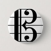 Alto Clef Ronde Button 5,7 Cm (Voorkant)
