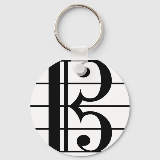 Alto Clef Sleutelhanger (Voorkant)
