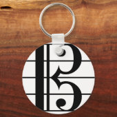 Alto Clef Sleutelhanger (Voorkant)