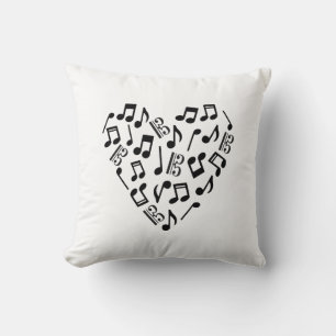 Alto Clef Viola Hart Liefde Muzieknoten Wit Kussen