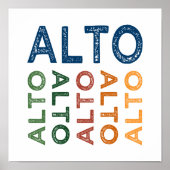 Alto Colorful Poster (Voorkant)