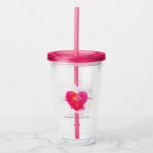 Alto Musical Heart Singing Part Acryl Drinkbeker (Voorkant)
