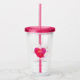 Alto Musical Heart Singing Part Acryl Drinkbeker