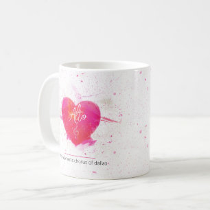 Alto Musical Heart Singing Part Koffiemok