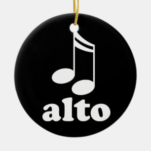 Alto Muzieknoten Choir Award Gift Keramisch Ornament