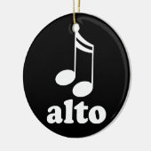 Alto Muzieknoten Choir Award Gift Keramisch Ornament (Links)
