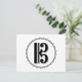 Alto of Tenor Clef Music Note Design C Clef Briefkaart (Staand voorkant)
