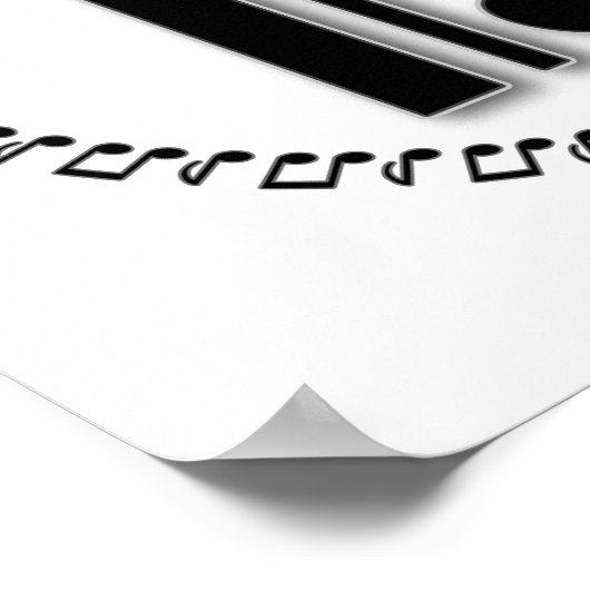 Alto of Tenor Clef Music Note Design C Clef Poster (Hoek)