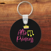 Alto Princess Musician Singer Singing Choir Gift Sleutelhanger (Voorkant)