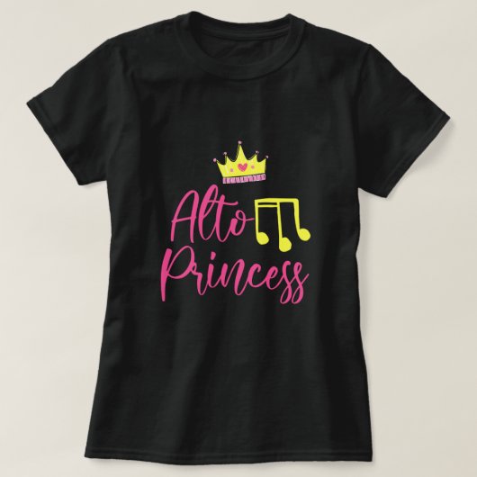 Alto Princess Musician Singer Singing Choir Gift T-shirt (Design voorkant)