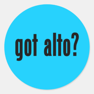 Alto ? ronde sticker