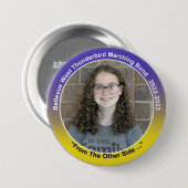 Alto Sax Cloey 9 Ronde Button 7,6 Cm (Voorkant /achterkant)