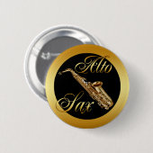ALTO SAX RONDE BUTTON 5,7 CM (Voorkant /achterkant)
