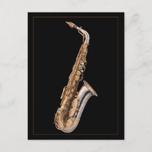 Alto saxofone briefkaart