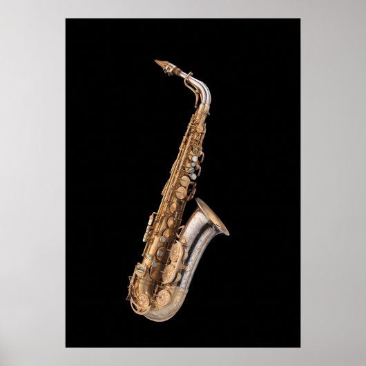 Alto saxofone poster (Voorkant)