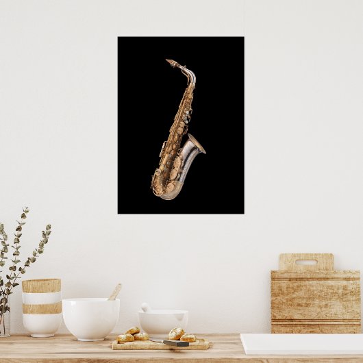 Alto saxofone poster (Keuken)