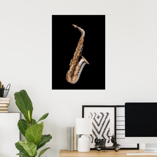 Alto saxofone poster (Thuiskantoor)