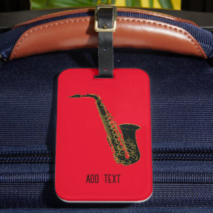 Alto Saxofoon op Red Bagagelabel