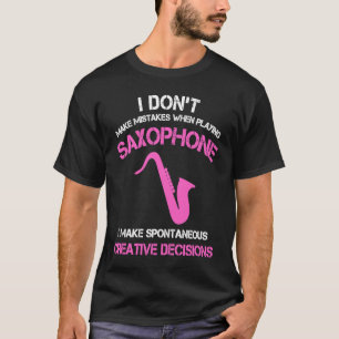 Alto saxophone speelt een vrouw in de jeugd Jazz S T-shirt