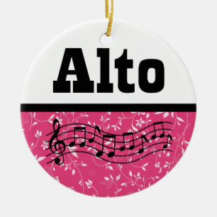 Alto Singer Choir Music Keramisch Ornament