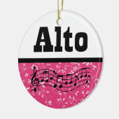 Alto Singer Choir Music Keramisch Ornament (Links)