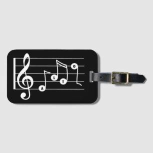 Alto Singer Musical Bagagelabel (zwart)